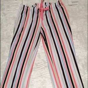 • Striped pj pants